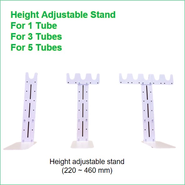 height adjustable clips for 1_3_5 tube